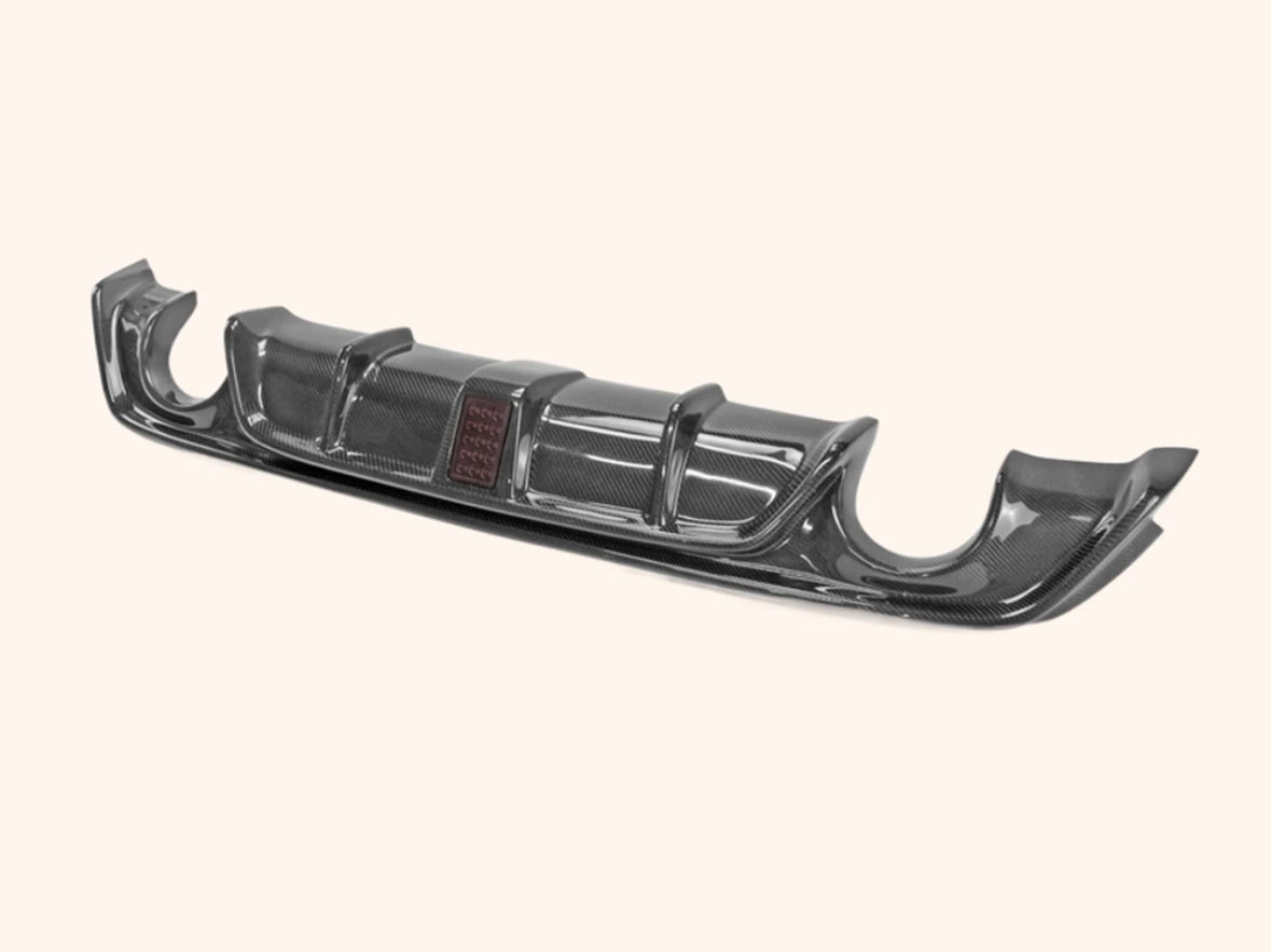 17+ Q60 Carbon Fiber Diffuser w/ 3rd brake light